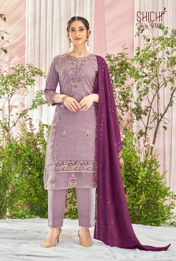 Shichi Saanjh Collection Naylon Exclusive Wear Kurti Pant And Dupatta